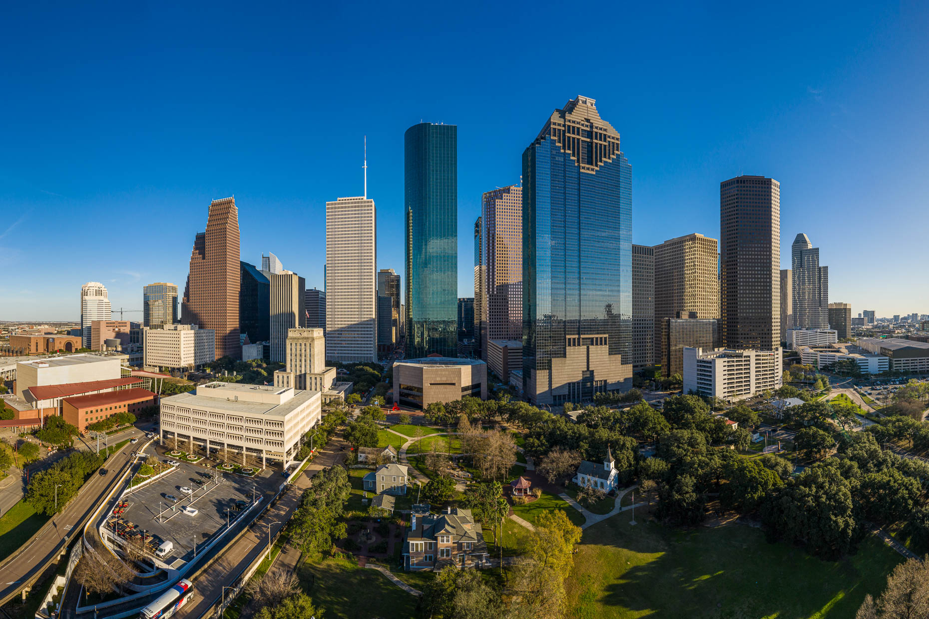 Downtown Houston from west
